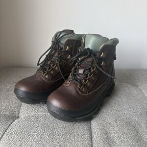 Cabela's Women's Rimrock Brown Leather Mid GoreTex Hiking Boots Ladies  Size 8,5